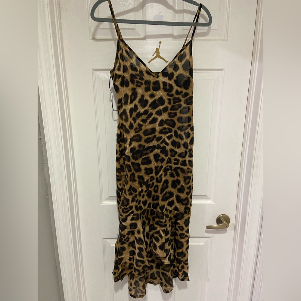 Pretty Little Things Cheetah Sheer Dress